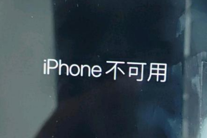 邹城苹果服务网点分享锁屏界面显示“iPhone 不可用”如何解决 