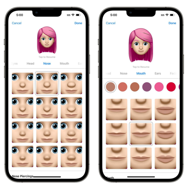 邹城苹果手机维修分享​iOS 16中的拟我表情有了哪些变化和升级 